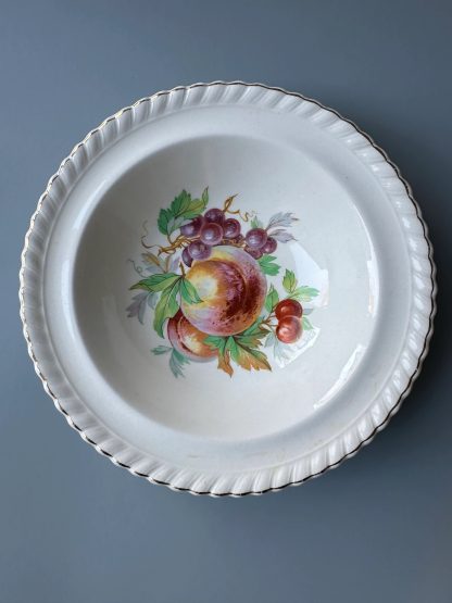 Fruit painted ceramic bowl