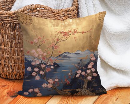 New Chinese style landscape flower and bird pillow - Image 3