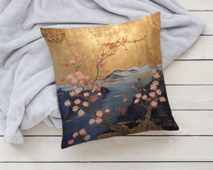 New Chinese style landscape flower and bird pillow - Image 2