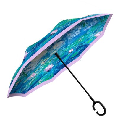 Monet Water Lilies Inverted Umbrella - Image 5