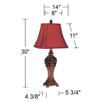 Retro carved table lamp - Image 5