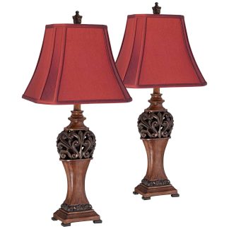 Retro carved table lamp