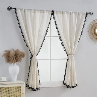 Tassel decorative curtains