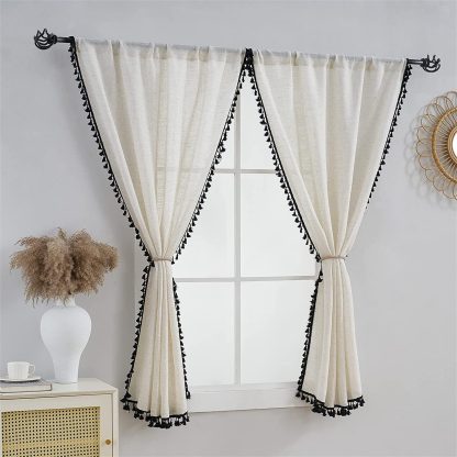 Tassel decorative curtains
