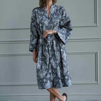 Slouchy tie-dye robe