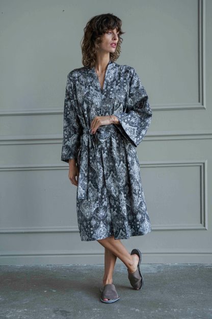 Slouchy tie-dye robe
