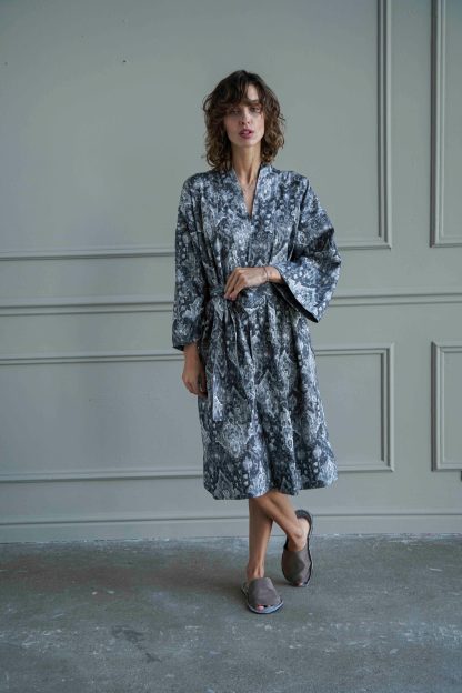 Slouchy tie-dye robe - Image 3