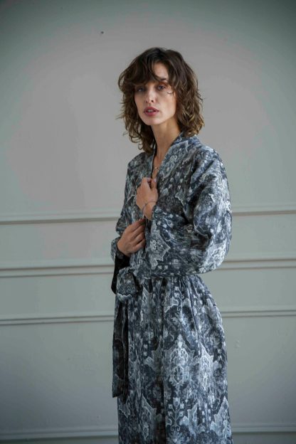 Slouchy tie-dye robe - Image 2