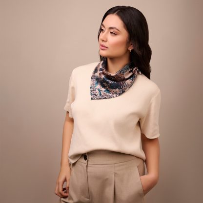 Secret Journey Silk Square Scarf - Image 6