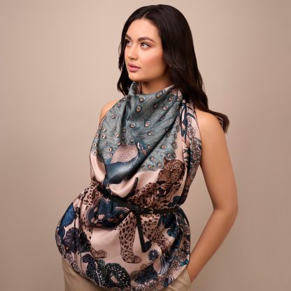 Secret Journey Silk Square Scarf - Image 4