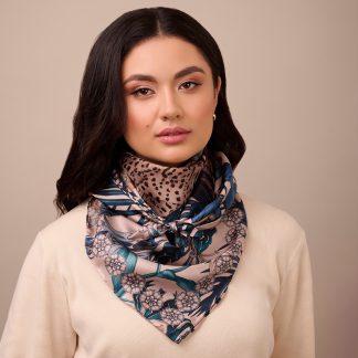 Secret Journey Silk Square Scarf