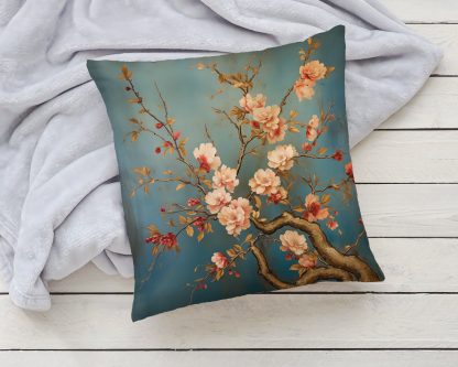 Chinese style flower and bird pillow - Image 6