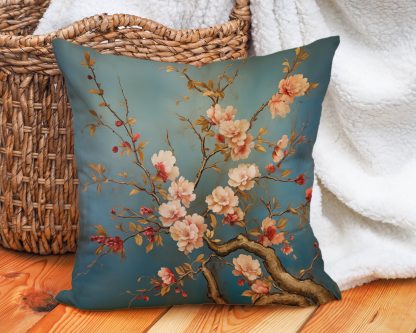 Chinese style flower and bird pillow - Image 2