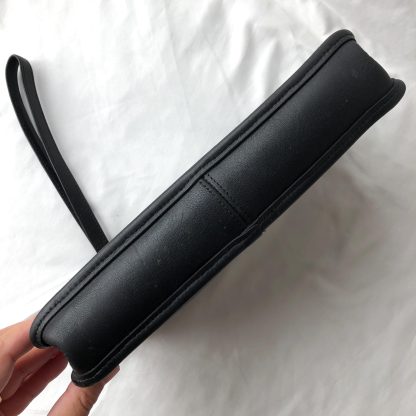 Minimalist Black Leather Clutch - Image 6