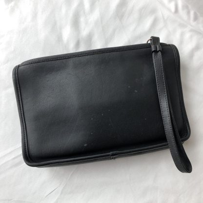 Minimalist Black Leather Clutch - Image 4