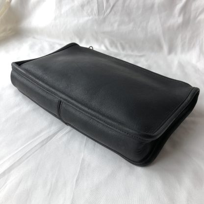 Minimalist Black Leather Clutch - Image 3