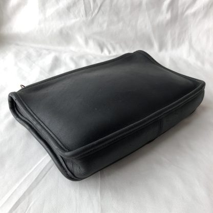 Minimalist Black Leather Clutch - Image 2
