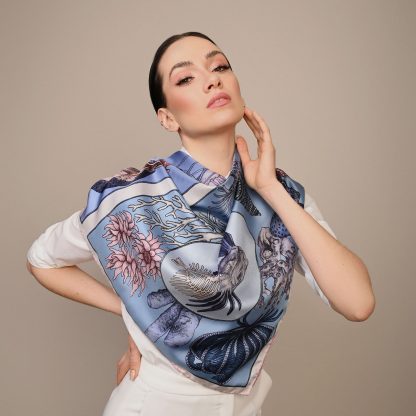 Ocean Secret Art Scarf - Image 4