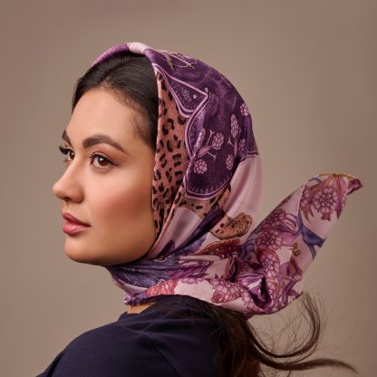 Purple Wonderland Art Scarf - Image 7