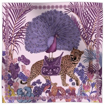 Purple Wonderland Art Scarf - Image 4