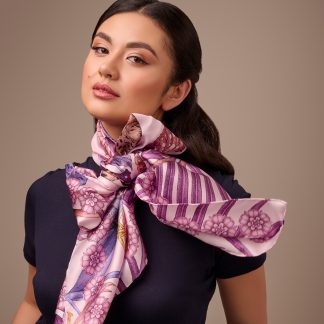 Purple Wonderland Art Scarf