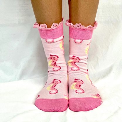 Childlike seahorse lace socks - Image 4
