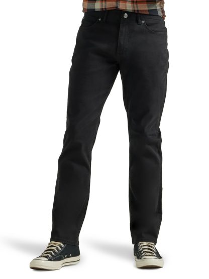 Classic black straight jeans