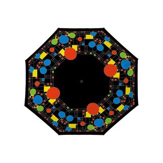 Mondrian style folding umbrella