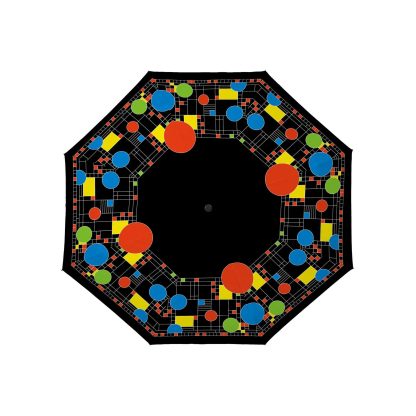Mondrian style folding umbrella
