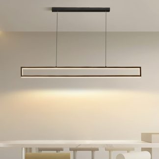 Simple long chandelier