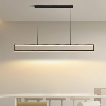 Simple long chandelier