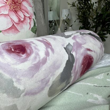 Ink Rose Cylindrical Pillow - Image 5