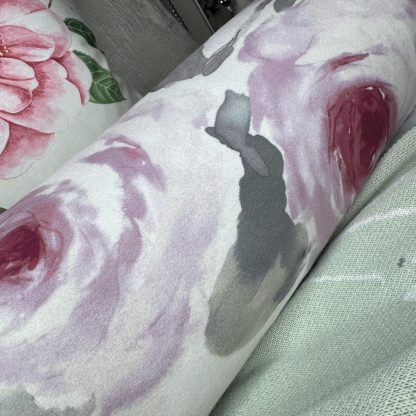 Ink Rose Cylindrical Pillow - Image 2