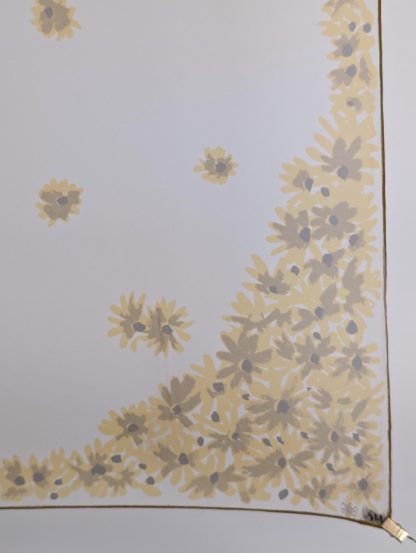 Daisy print silk scarf - Image 2