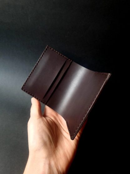 Vintage Brown Leather Card Holder - Image 3