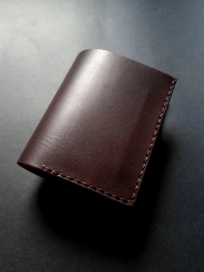 Vintage Brown Leather Card Holder - Image 2