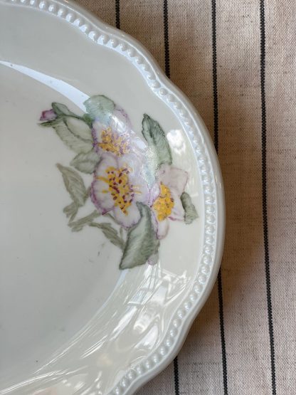 Floral ceramic oval plate - Image 3