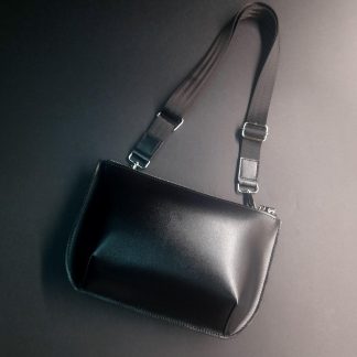 Black Leather Crossbody Bag