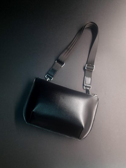 Black Leather Crossbody Bag
