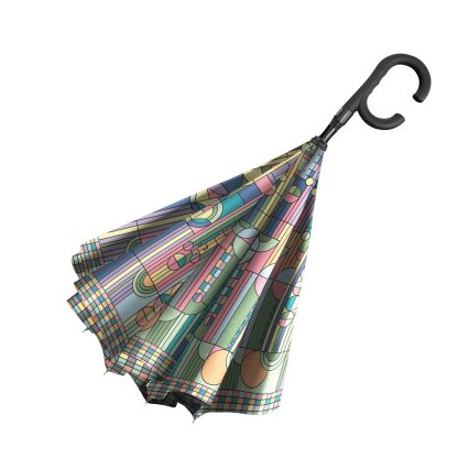 Artistic geometric reverse umbrella - Image 2