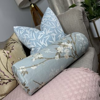New Chinese style plum blossom pattern cylindrical pillow