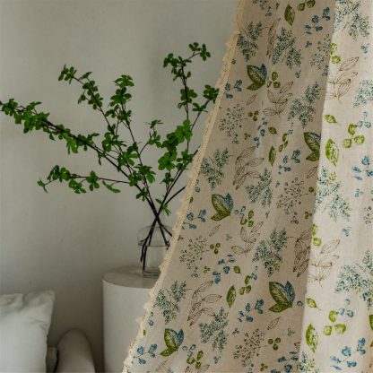 Forest style floral tassel curtains - Image 5