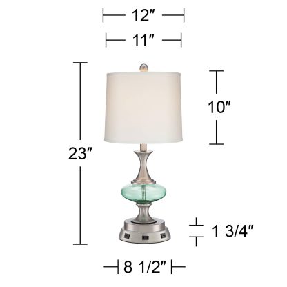 Modern simple style glass metal table lamp - Image 7