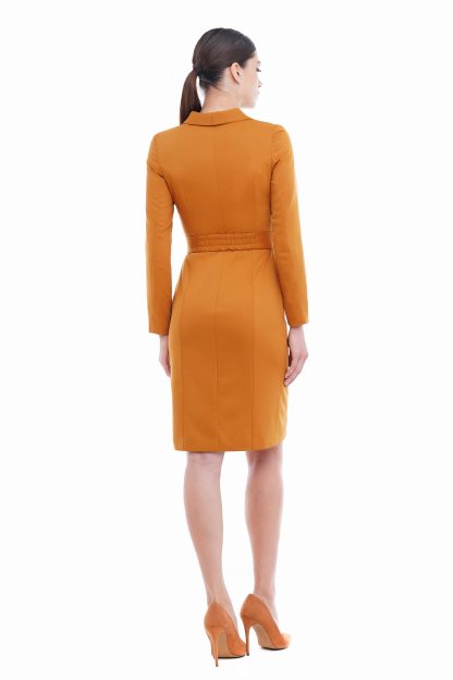 Caramel Blazer Dress - Image 7
