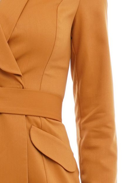Caramel Blazer Dress - Image 6