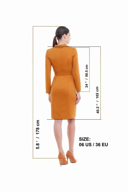 Caramel Blazer Dress - Image 4