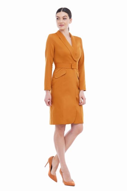 Caramel Blazer Dress - Image 3