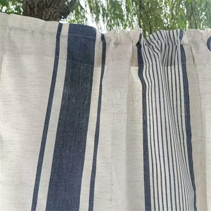 Striped fabric half curtain - Image 2