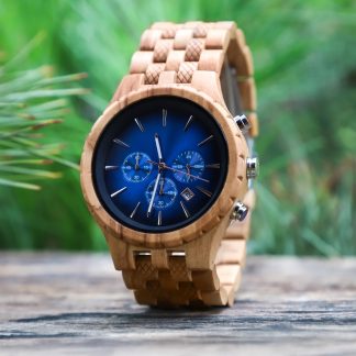 Natural wood watch