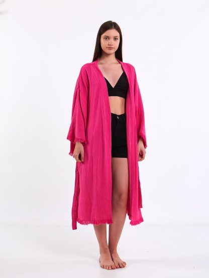 Slouchy Cotton Terry Bathrobe - Image 7